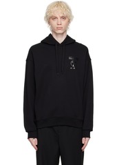 Moschino Black Double Question Mark Hoodie
