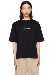 Moschino Black Embroidered T-Shirt