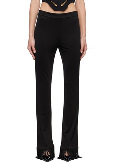 Moschino Black Fringed Trousers