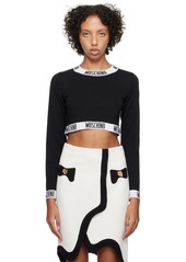 Moschino Black Jacquard Sweater