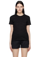 Moschino Black Jacquard T-Shirt