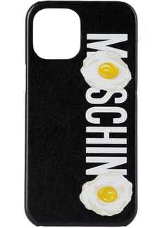 Moschino Black Logo Egg iPhone 12 Pro Max Case
