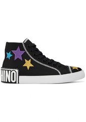 Moschino Black 'Moschino Stars' High Sneakers
