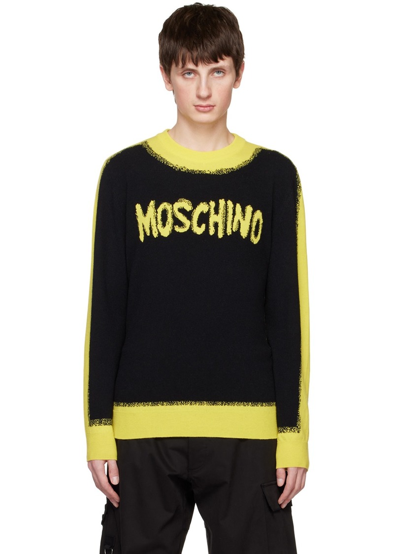 Moschino Black Paint Sweater