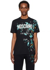 Moschino Black Painted Effect T-Shirt