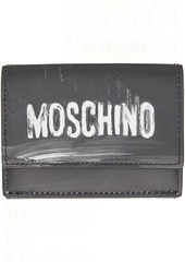 Moschino Black Painting Trifold Wallet