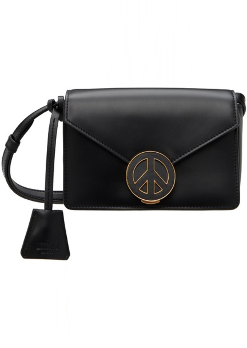 Moschino Black Peace & Soft Small Shoulder Bag