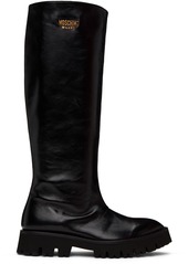 Moschino Black Plate Boots