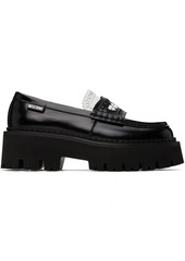 Moschino Black Platform Loafers