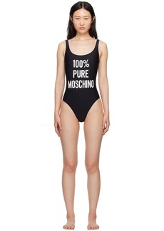 Moschino Black Printed Swimsuit