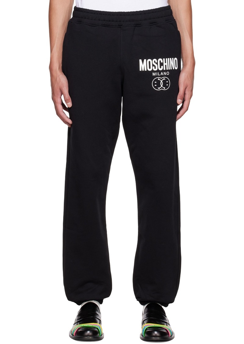 Moschino Black Smiley Edition Lounge Pants
