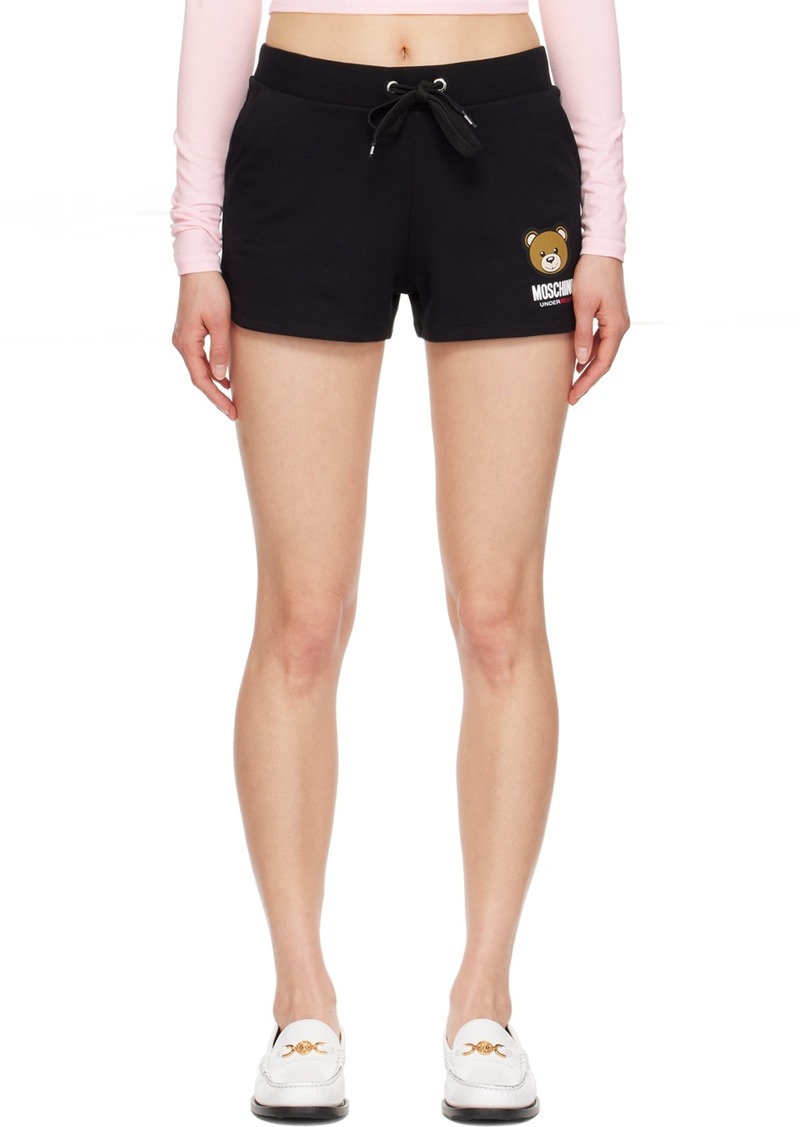 Moschino Black Teddy Bear Shorts