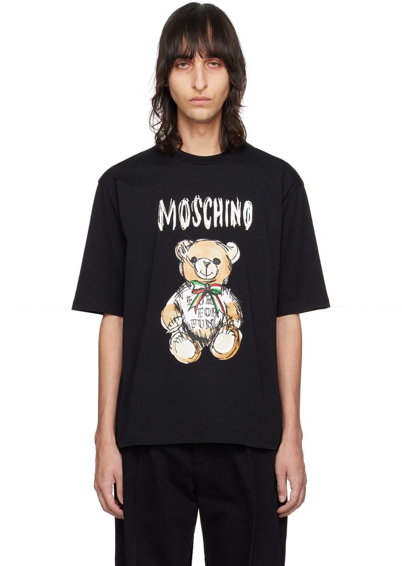 Moschino Black Teddy Bear T-Shirt