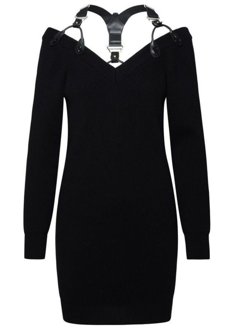 MOSCHINO Black wool dress