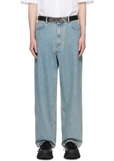 Moschino Blue Garment-Washed Jeans
