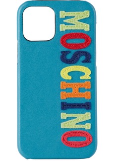 Moschino Blue Logo iPhone 12 Pro Case