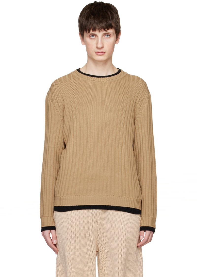 Moschino Brown Layered Sweater