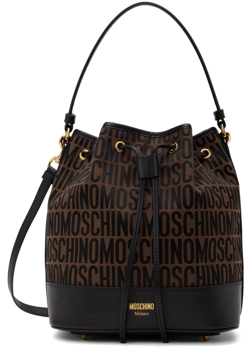 Moschino Brown Logo Bag