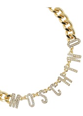 Moschino Crystal Collar Necklace