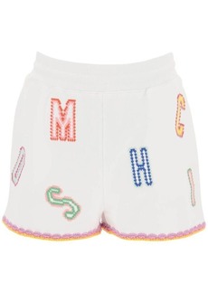 Moschino embroidered cotton shorts