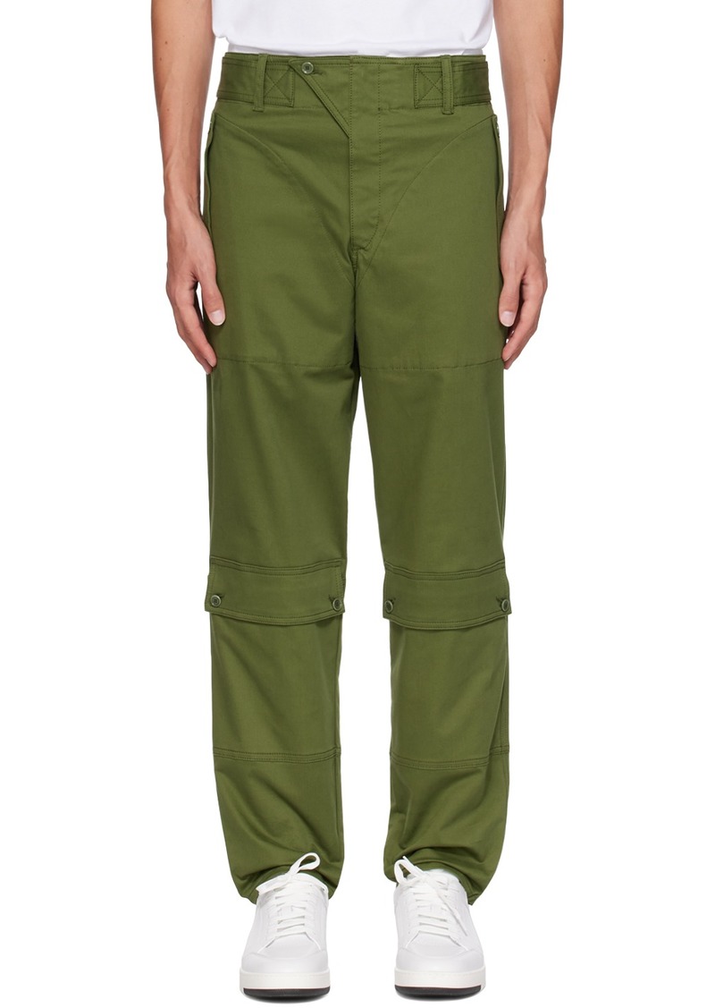 Moschino Green Flap Pocket Trousers