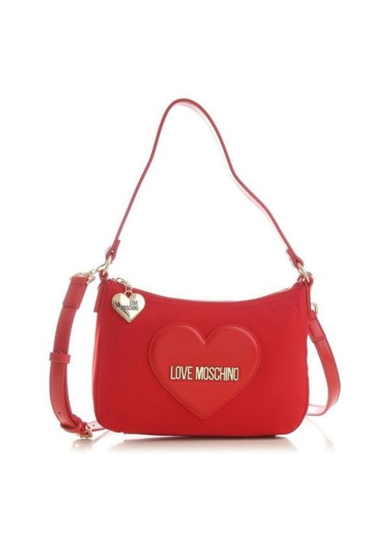 MOSCHINO Heart Logo Hobo Shoulder Bag