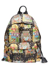 Moschino Jackpot Logo Backpack in Black Multi at Nordstrom