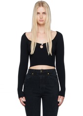 Moschino Jeans Black Cutout Sweater