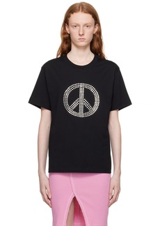 Moschino Jeans Black 'Peace' T-Shirt