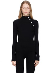 Moschino Jeans Black Rib Turtleneck