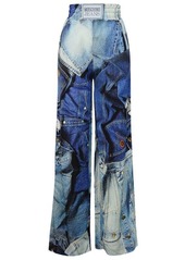 MOSCHINO JEANS Blue viscose pants