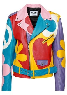 MOSCHINO JEANS LEATHER JACKET