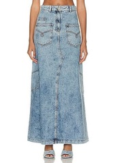 Moschino Jeans Long Denim Skirt