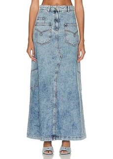 Moschino Jeans Long Denim Skirt