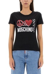 MOSCHINO JEANS PEACE & LOVE T-SHIRT