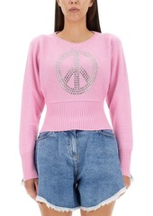 MOSCHINO JEANS PEACE SYMBOL JERSEY