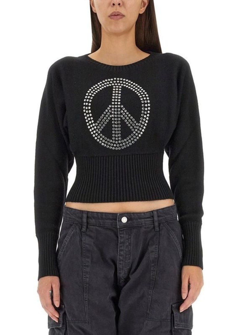 MOSCHINO JEANS PEACE SYMBOL JERSEY