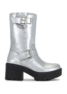 Moschino Jeans Soft Leather Boot