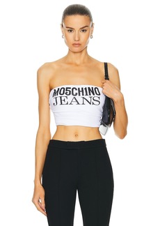 Moschino Jeans Strapless Cropped Top