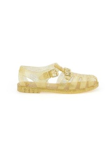 Moschino jelly sandals with logo