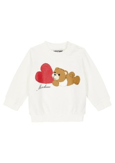 Moschino Kids Baby printed cotton-blend sweatshirt