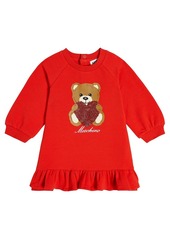 Moschino Kids Baby Teddy Bear cotton-blend dress