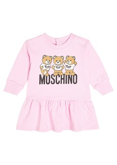 Moschino Kids Baby Teddy Bear cotton jersey dress