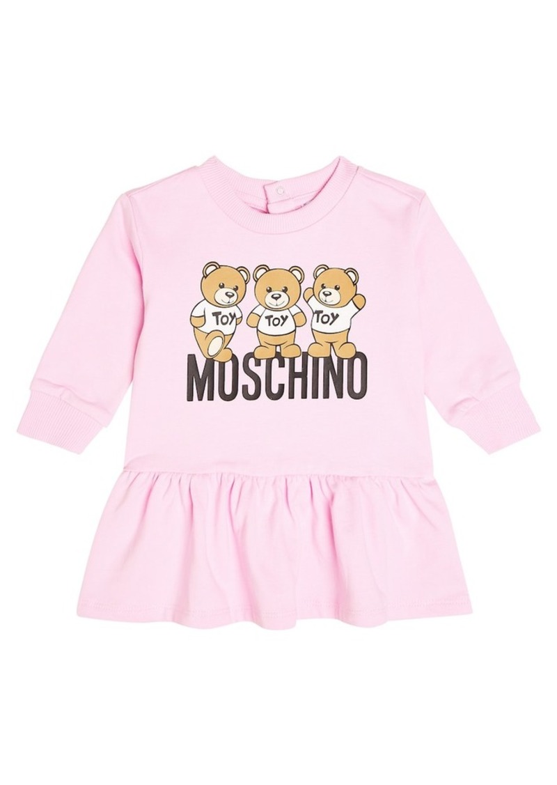 Moschino Kids Baby Teddy Bear cotton jersey dress