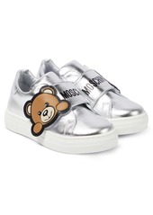 Moschino Kids Teddy Bear leather sneakers