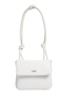Moschino Knotted Strap Leather Shoulder Bag in Fantasy Print White at Nordstrom