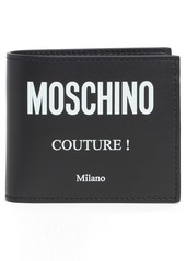 Moschino Leather Bifold Wallet in Black Print at Nordstrom Rack