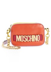 Moschino Logo Colorblock Leather Camera Bag