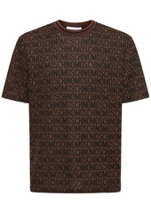 Moschino Logo Cotton Jacquard T-shirt