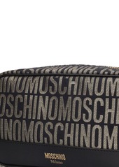 Moschino Logo Jacquard Toiletry Bag